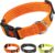 Fida Reflective Dog Collar, Nylon Dog Collars with Neon Colors for Small/Medium/Large Dogs, High Visibility Dog Collars with Safety Locking Buckle(Medium, Neon Orange)