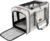GAPZER Cat Carrier American Airline Approved 18x11x11, Top Opening Sturdy Soft Pet Carrying Bag See Through, Mini Dog Hard Bottom Crate Kennel Case, 4-Side-Ventilation Mesh Cage Toy Poodle Biege